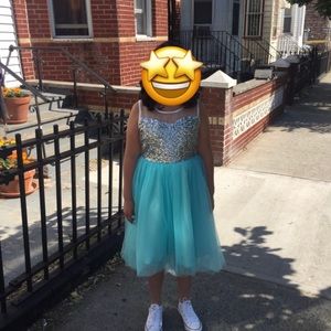 Little girls sequined dress